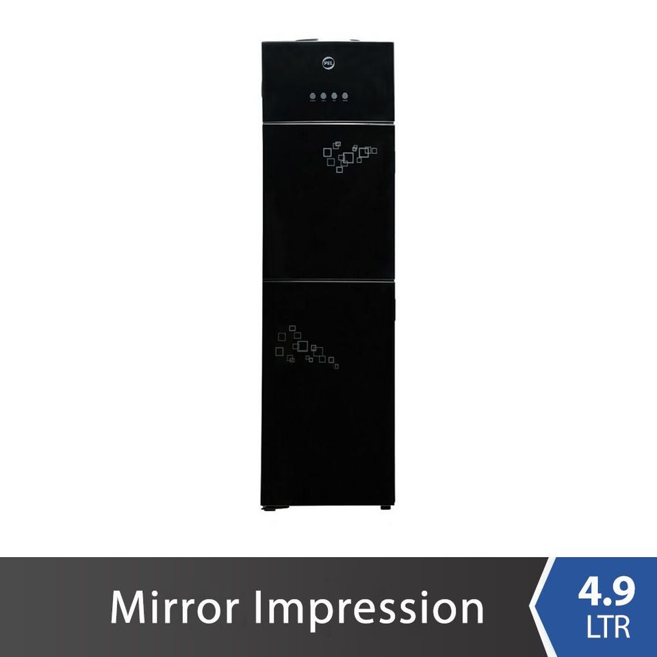 PEL PWD-115 Curved Glass Door Black Water Dispenser